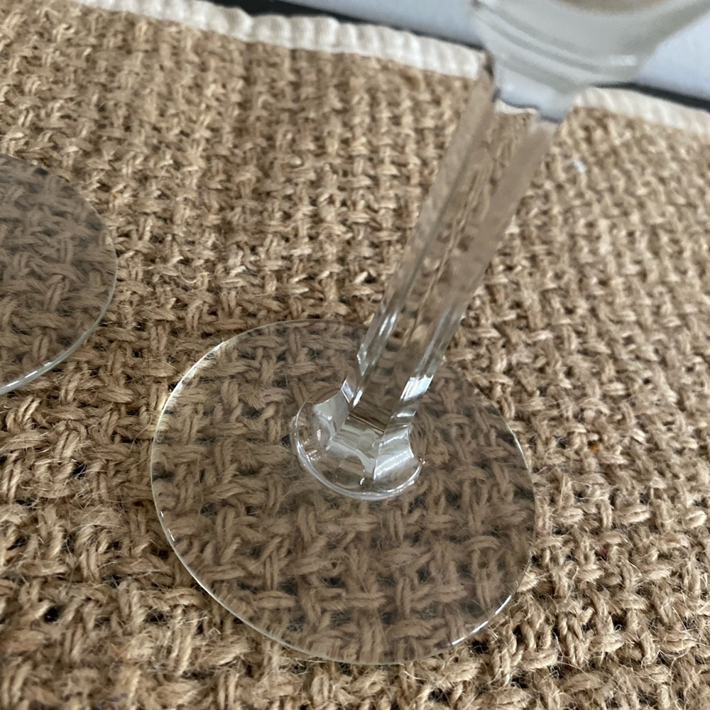 SET OF 3 VINTAGE GERMAN CHAMPAGNE FLUTE GLASSES - Picture 4 of 10
